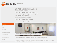 Tablet Screenshot of internisten-nbg.de